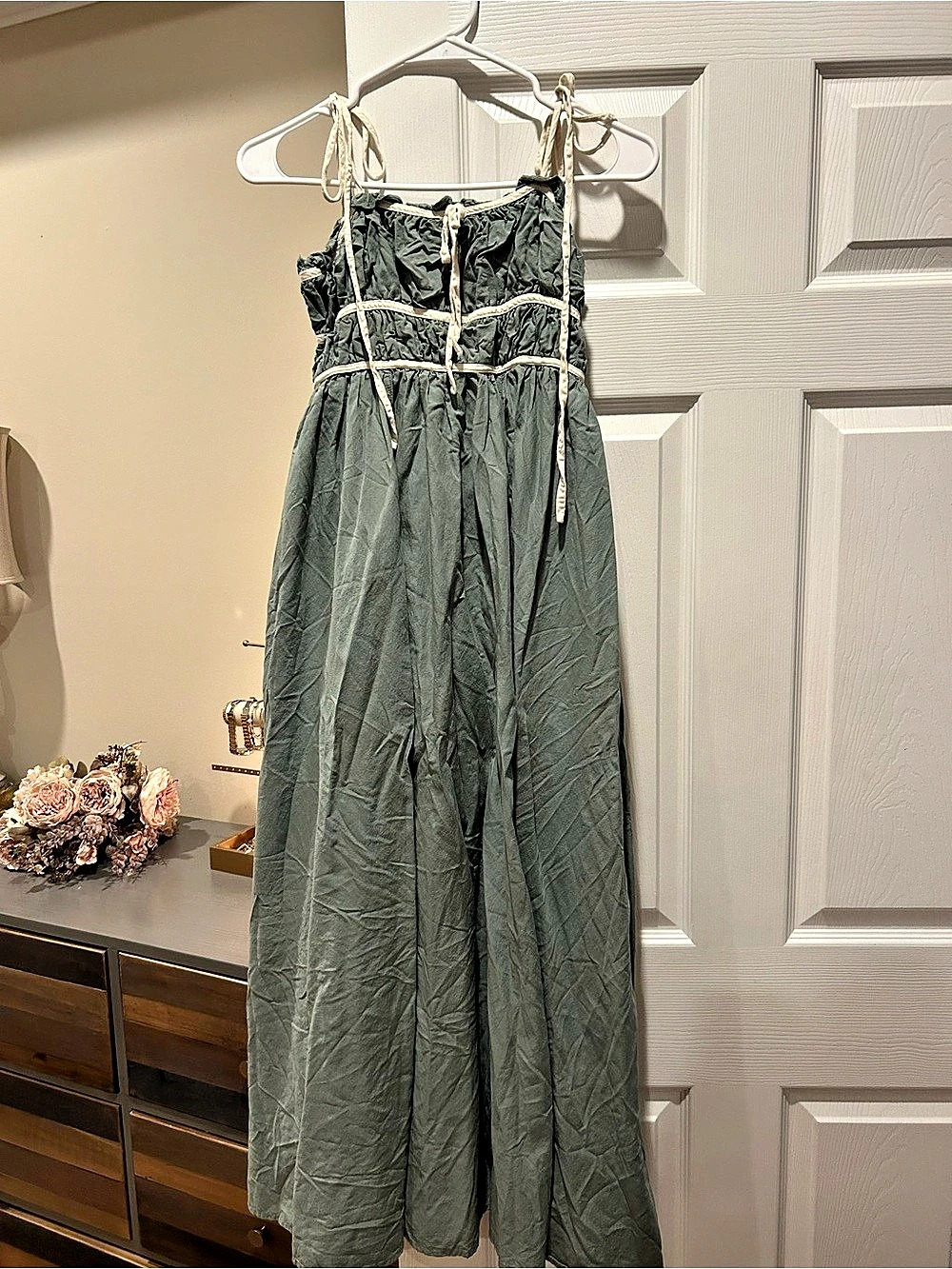 Free People A Masterpiece Maxi Dress Green